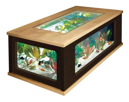 Table basse aquarium