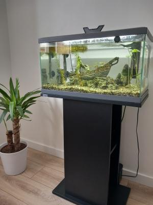 Aquarium 58 litres + meuble