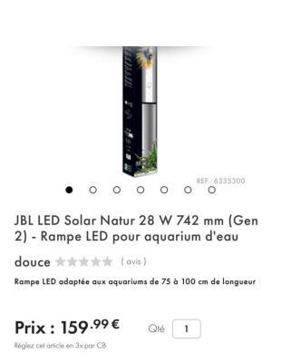JBL Led Solar Natur + Effect(RGB) deuxième génération