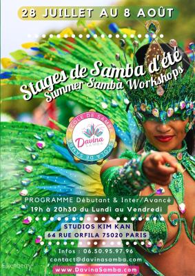 Stage de Samba cours de samba à Paris Danse formation