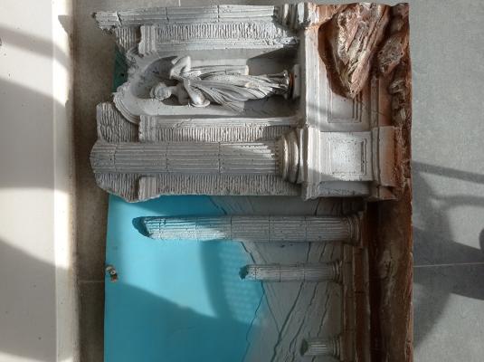 Décor fond d'aquarium en résine