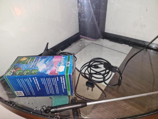 Aquarium d'angle 200 litre prêt à l'emploi