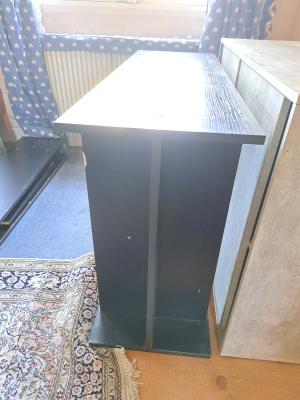 Meuble aquarium noir 1m20