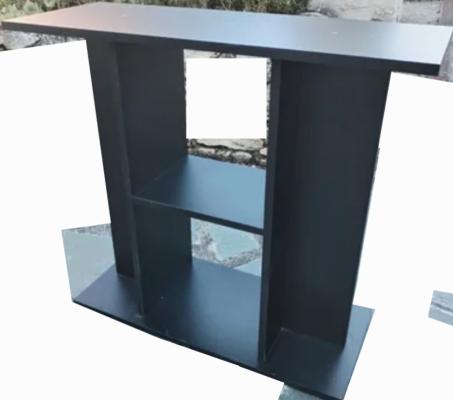 Meuble aquarium noir 1m