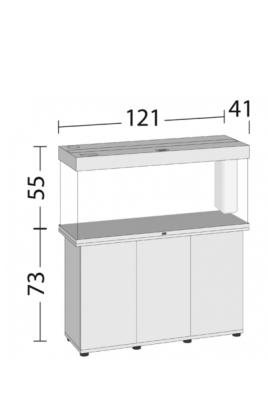 Aquarium juwel 240 litre meuble noir équipé