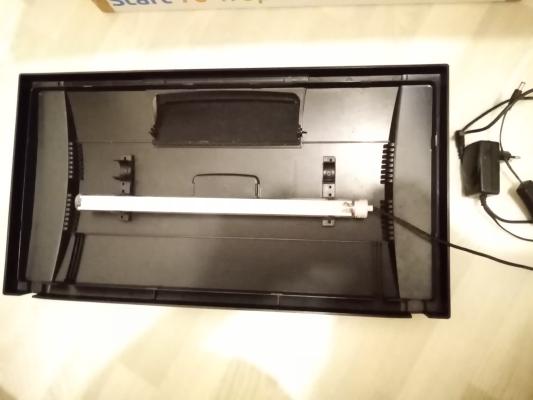 Aquarium 70L avec pompe, lumière, chauffage