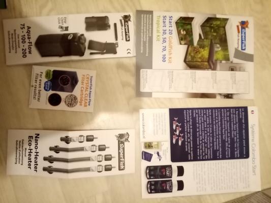 Aquarium 70L avec pompe, lumière, chauffage
