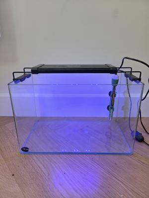 Aquarium 21L + chauffage + lampe + horodateur + accessoires