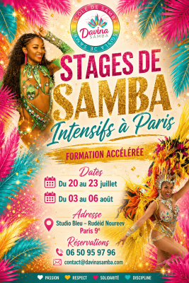 Comment apprendre à danser la samba à Paris en France