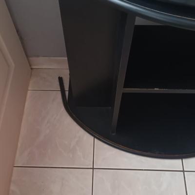 aquarium incurvé 120l + meuble
