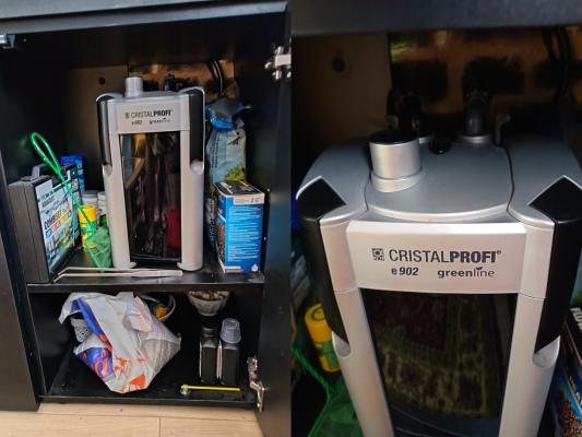 Aquarium 200L Aquael Optiset avec meuble + filtre externe Eheim + osmoseur