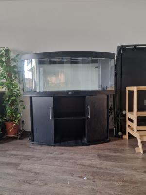 Aquarium JUWEL 450L panoramique + meuble, filtration et chauffage