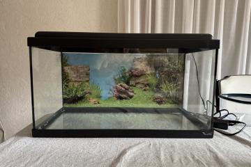 Vend aquarium 50L avec lumières