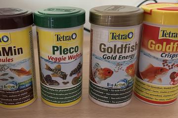 Lot de 4 pots TETRA pour poisson
