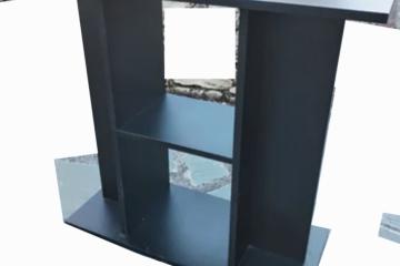 Meuble aquarium noir 1m