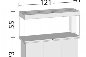 Aquarium juwel 240 litre meuble noir équipé
